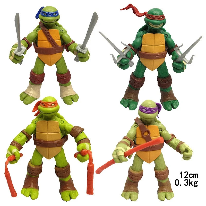 4 PCs Movie Teenage Mutant Ninja Turtles Classic Collection TMNT Action Figures