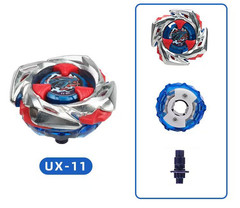 Burst Beyblade UX-11 Impact Drake Red Silver Blue Spinning Top Gyro Game Toy