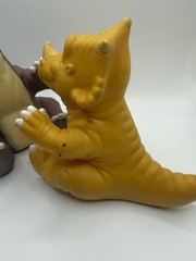 Vintage 1988 Land Before Time Cera Triceratops Vinyl hand puppet