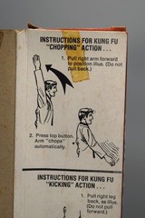 Vintage AS IS Durhams Kung Fu #3010 Push Button Kick & Chop Action Figure Doll