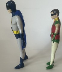 NJ Croce Batman Robin 1966 TV Series 5″ Bendable Rubber Vintage Figures Bendy