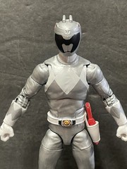Hasbro Power Rangers Lightning Collection Mighty Morphin Silver Ranger Custom