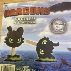 Culture fly Melts Dragons Toothless Vinyl Figure New In Box