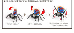 The Diversity of Life on Earth Peacok Spider Figure Bandai Capsule Toy