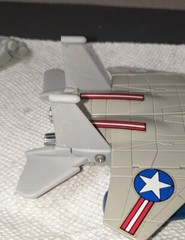 1985 SUPER GOBOTS TONKA LEADER ONE JET AIRCRAFT TAIL FIN Repair Parts SET