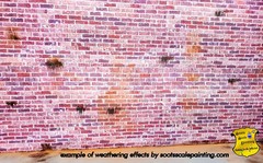 Brick Photo Sheets 2x11x17″ 1/10 Scale Display Prop Garage Diorama Dollhouse