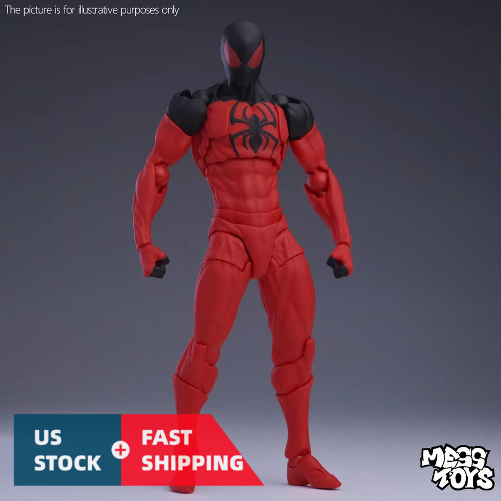 Mess Toys Scarlet Neighbor Kaine Parker Spider-Man 1/12 Action Figure US STOCK