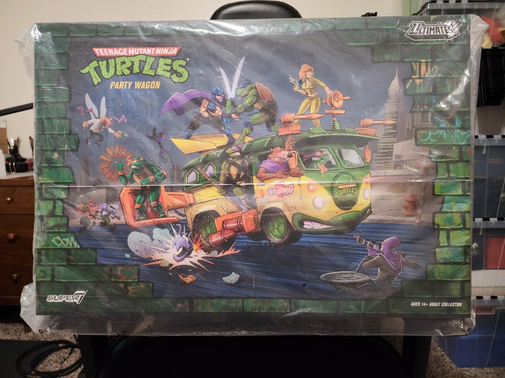 TMNT ULTIMATES PARTY WAGON SUPER7 TENNAGE MUTANT NINJA TURTLES VAN 🔥BRAND NEW🔥