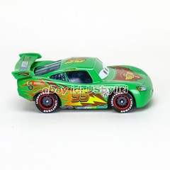 Disney Pixar Cars 2 Green Lightning McQueen WGP Racing Diecast 1:55 Metal Car