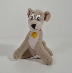 RARE 2001 Tramp 3.5″ McDonald’s EUROPE Plush Action Figure Disney Lady & Tramp 2