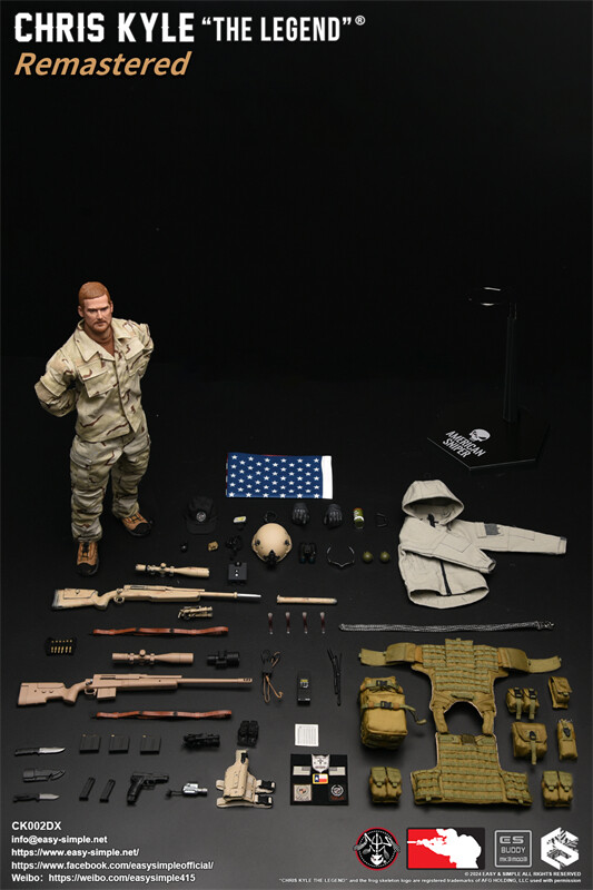 EASY SIMPLE CK002DX Chris Kyle The Legend Deluxe Version 1/6th Action Figure New