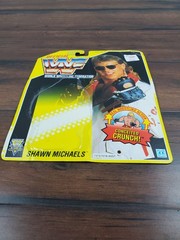Vtg 1993 WWF HASBRO Shawn Michaels Yellow Cardback Card Back Series 7
