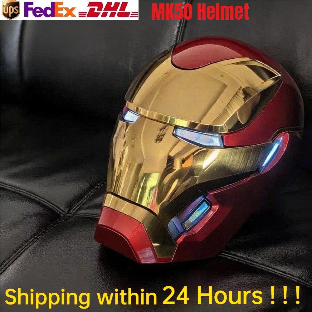 Friday Iron Man MK50 Helmet 1/1 Wearable COS Remote Touch Voice Control Gift NEW