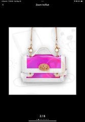Mini Brands ZURU Fashion Series 4 Pink And white Holographic1:6 Scale Doll Bag