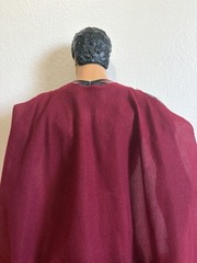 Superman Action Statue Figure w/ Fabric Cape, Blue Red Flesh Plastic