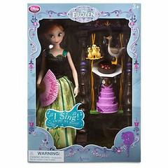 Disney Store Exclusive Singing Anna Deluxe Doll Set 11 in Frozen NEW 2014