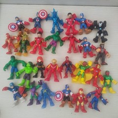 Random Lot 5pcs- Playskool Heroes Marvel Super Hero Adventures Figure Boy Toy