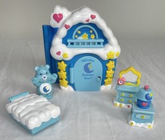 VTG Care Bears Care A Lot Bedtime Bear House Playset 2002 W/ Accessories READ