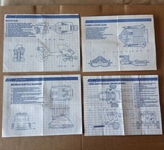 Vintage Lot of 14 GI Joe Blueprints