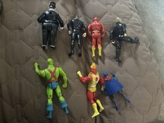 Lot Of 7 DC Action Figures! Flash, Bob The Goon, Penguin, Bruce Wayne, Batgirl!