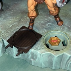Unpainted Black Trapdoor for Classics Castle grayskull (Hole cover) by He-Bro