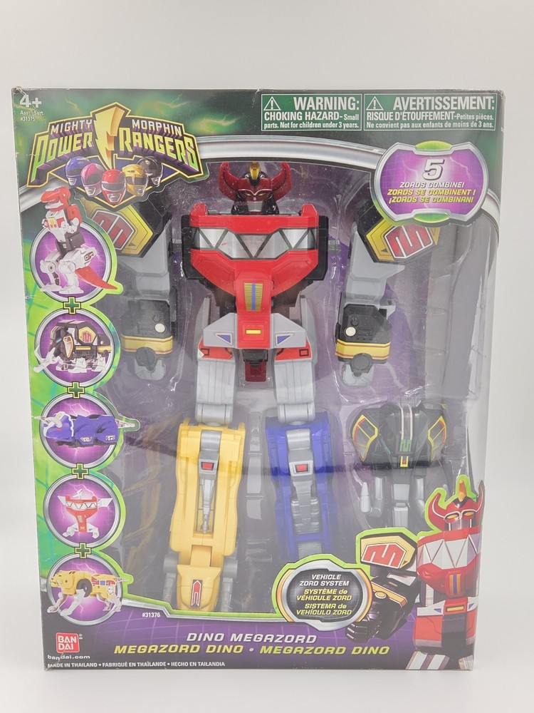 Mighty Morphin Power Rangers Dino Megazord with Box 2009 Bandai MMPR Complete