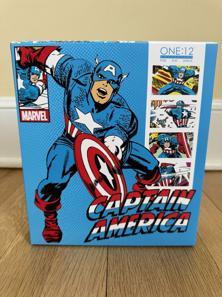 Marvel Mezco ONE:12 Captain America Silver Age 6″ Figure Opened Used