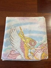 Vintage She-Ra Twin Flat Bed Sheet Princess of Power 1985 Mattel USA Rare HTF