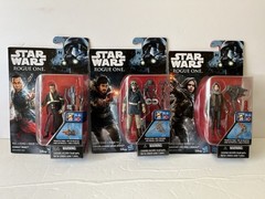 Lot Of 3 Star Wars Rogue One 3.75 Action Figures Andor ,Jyn ,Chirrut Hasbro New