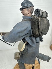 1/6 CUSTOM CIVIL WAR UNION “YANKEE” CHARGING INFANTRYMAN MUSKET + OAK STAND