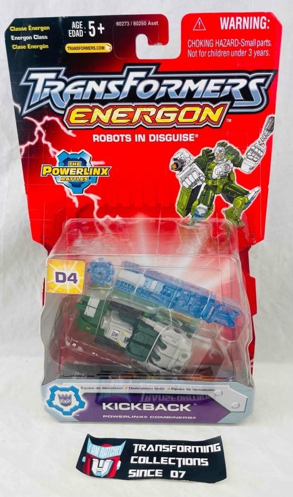Transformers Energon RID Powerlinx Kickback MOSC for Bruticus Maximus