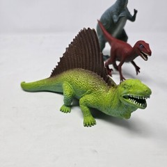 8 Vintage Dinosaur Mixed Figure Lot Multiple Sizes Species Colors Toy Plastic