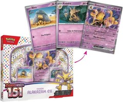 Pokemon TCG 151 Alakazam ex Box Scarlet & Violet Brazilian Portuguese Giant Card