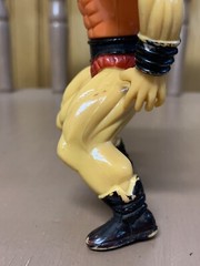 Vintage 80s MOTU KO Galaxy Heroes Wrestler Warrior Huk Orange Chest Variant READ