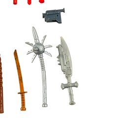 TMNT Playmates Mixed Toy Parts Lot Technodrome Pogocopter Parachute Weapons READ