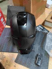 Iron Man Full Black Helmet MK5 1/1 Electronic Voice-controlled Mask Cosplay Prop