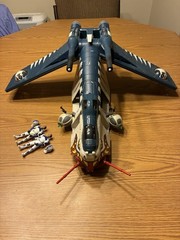 Star Wars Saga Collection Gunship Tiger Shark Rancor Tartakovsky w/ 2 pilots