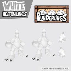 Plunderlings WHITE Hatchling Crate Figure Add-Ons Zombone 8-Ball