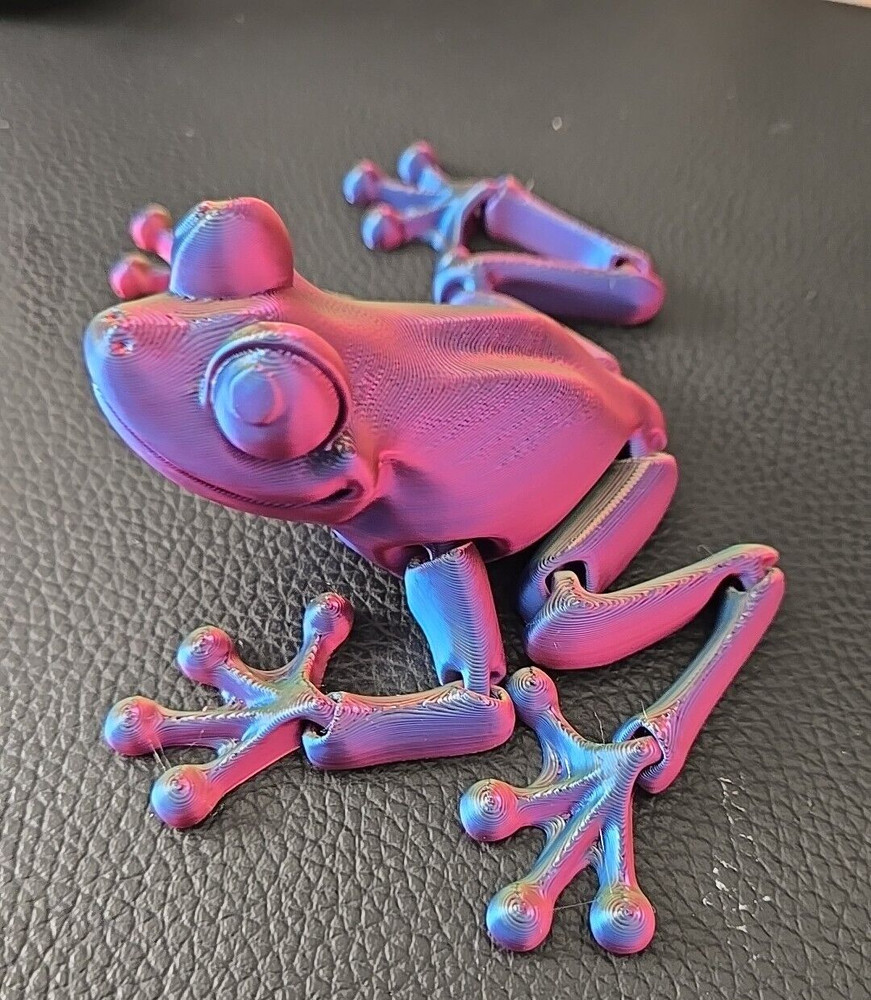 Tree Frog Articulated Figure 3D Printed Handmade Collectable – Multiple colors