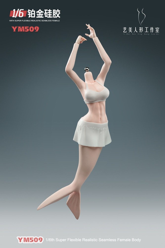 YM YM509 1/6 Female Mermaid Body Soldier Action Figure 12in Seamless Model Toy