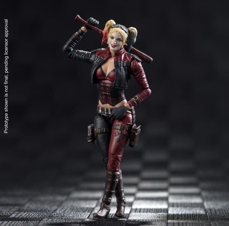 HIYA Toys Injustice 2 HARLEY QUINN 4” Action Figure DC Comics 1/18 MIB new RARE