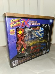 Transformers X Street Fighters 2-Packs Optimus Prime Ryu Megatron Bison Hot Rod