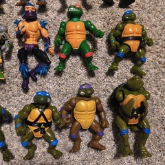 Vintage TMNT Action Figure Lot Of 18 (See Description)