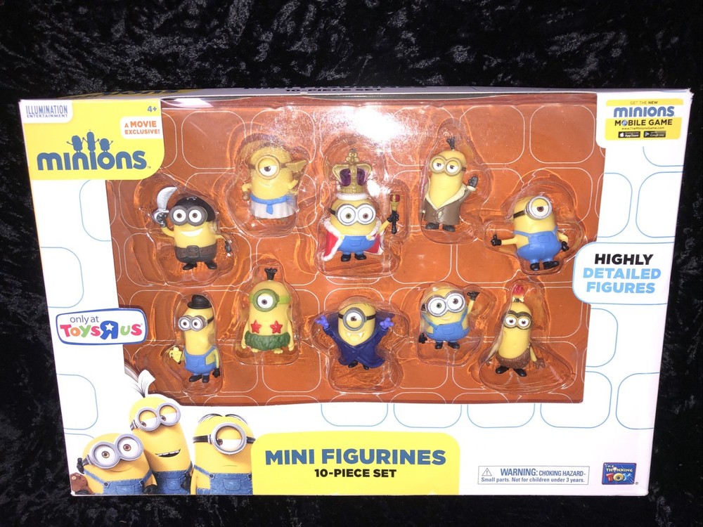 MINIONS 2013 10 Piece Mini Figurines Ages 4+