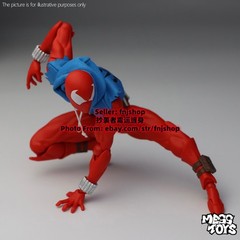 In Stock Hot-New Mess Toys Scarlet Hero Spider-Man Blue Suit 1/12 Action Figure