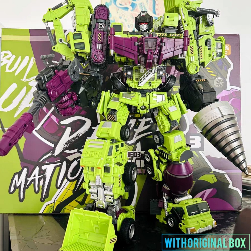 Original Box-Jinbao Oversized Devastator Gravity Builder With UPGRADE KIT 1.0