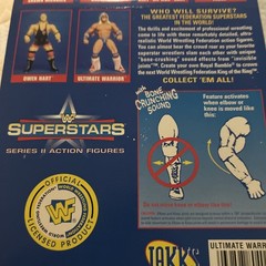 JAKKS WWF WWE SUPERSTARS SERIES 2 ULTIMATE WARRIOR MOC 1996