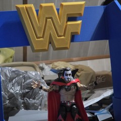 WWE Mattel Elite 90s Entrance Blue Version Accessory Diorama