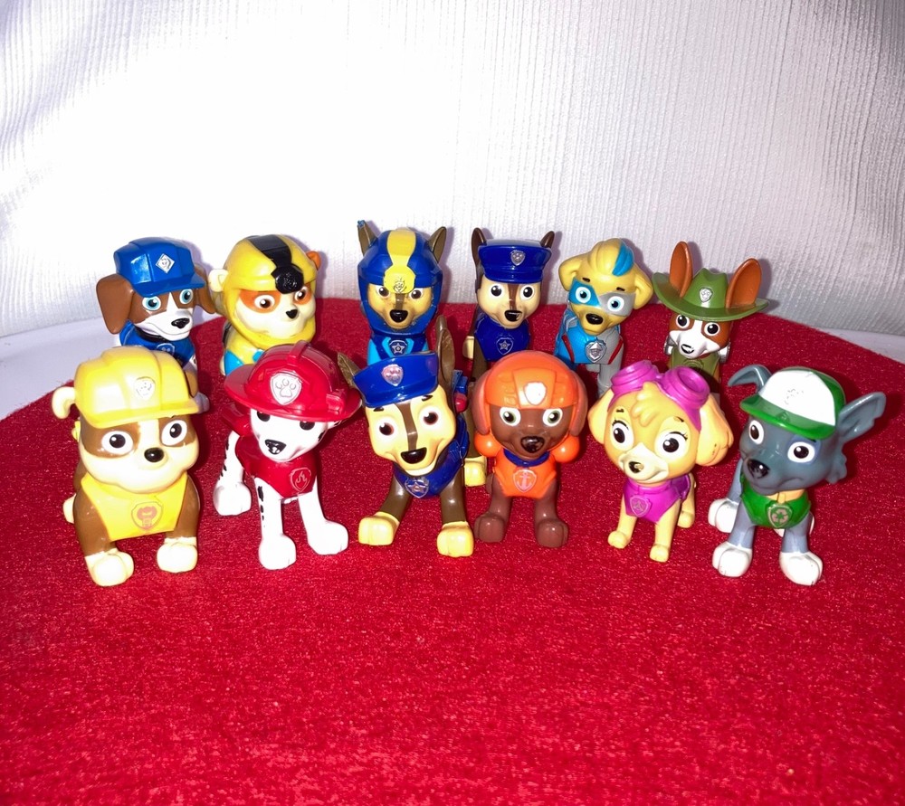 Mixed Lot 12 PAW PATROL Figures Pups NO DUPLICATES *See Lots of Photos*