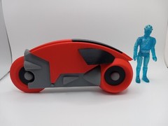 Retro Lightcycle Red for Vintage Tron display action figures & light cycle